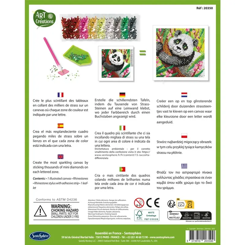 Canevas à Diamanter - Panda 3.webp