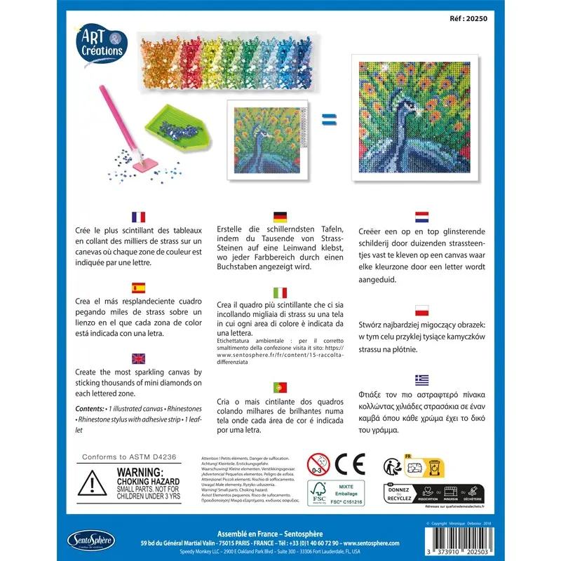 Canevas à Diamanter - Paon 3.webp