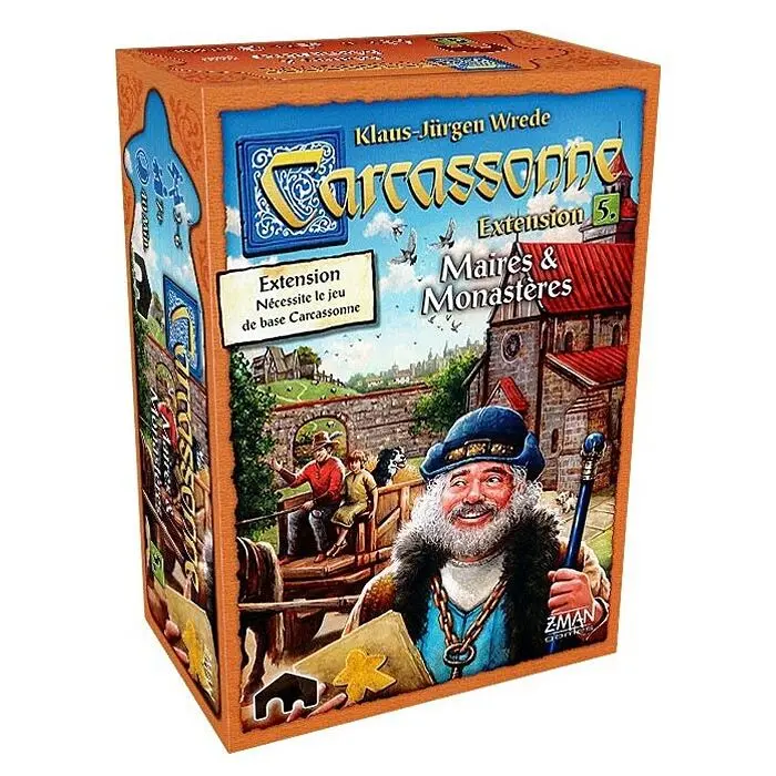 Carcassonne – Uitbreiding 05: Burgemeesters en kloosters