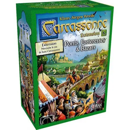 Carcassonne – Uitbreiding 08: Bazaars, bruggen en forten